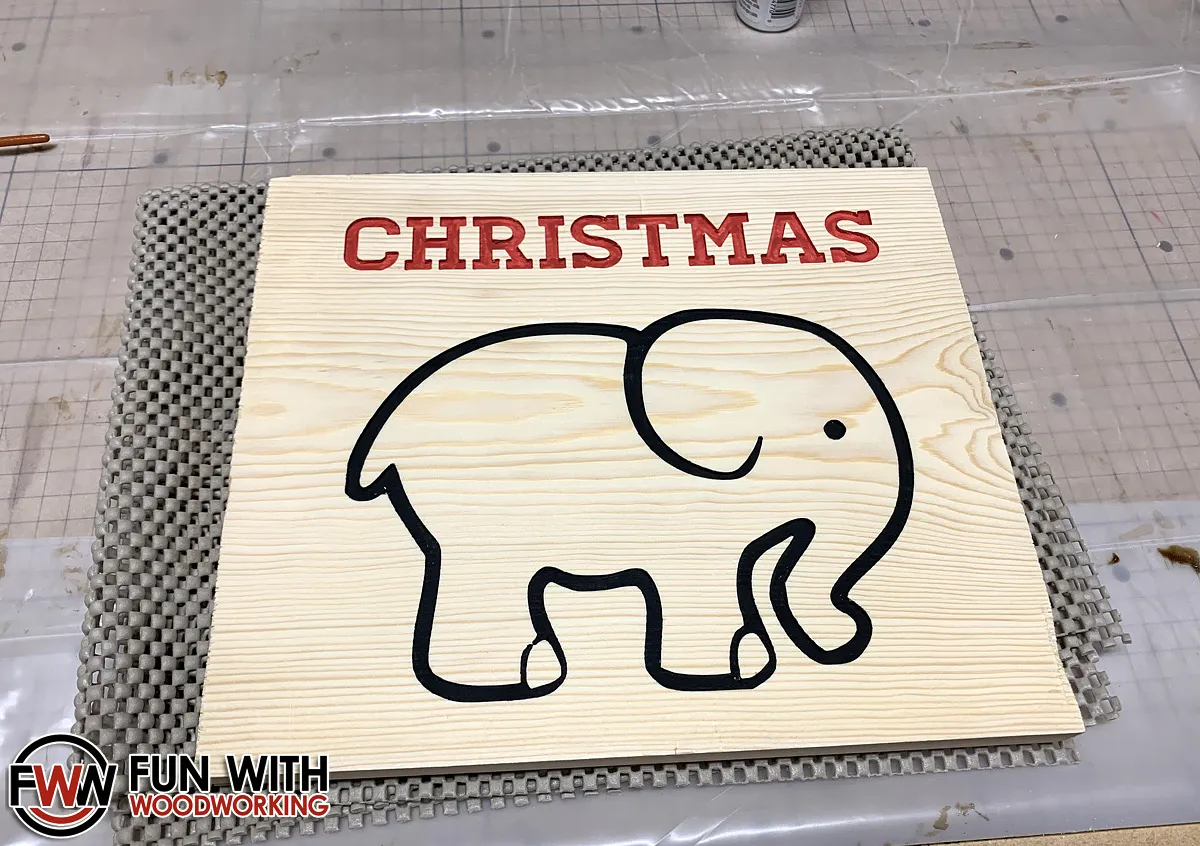 The Ultimate White Elephant Gift — Sand off excess paint (image 2)