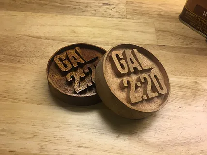 Galatians 2:20 Coaster