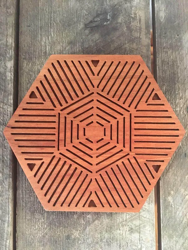 Geometric Snowflake Trivet - image 1
