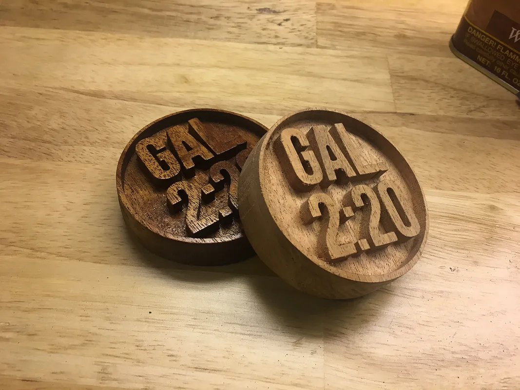Galatians 2:20 Coaster - image 1