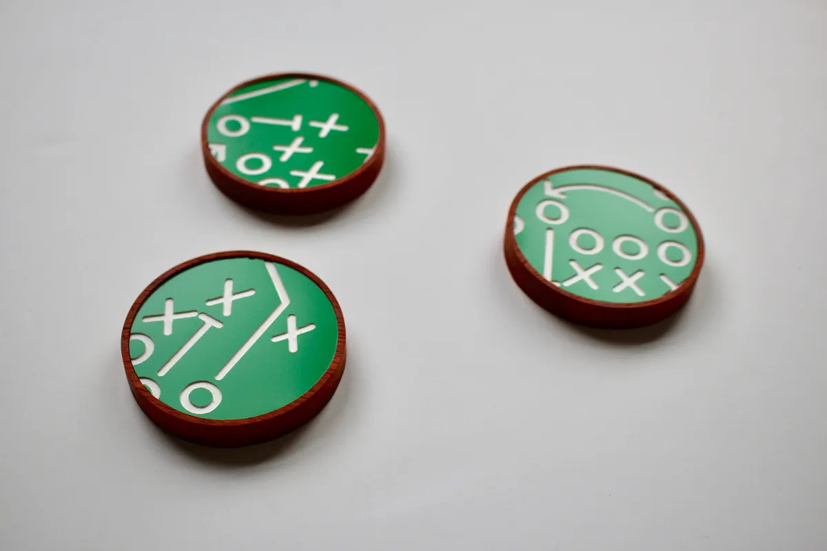 Inlaid Playbook Coasters - image 2