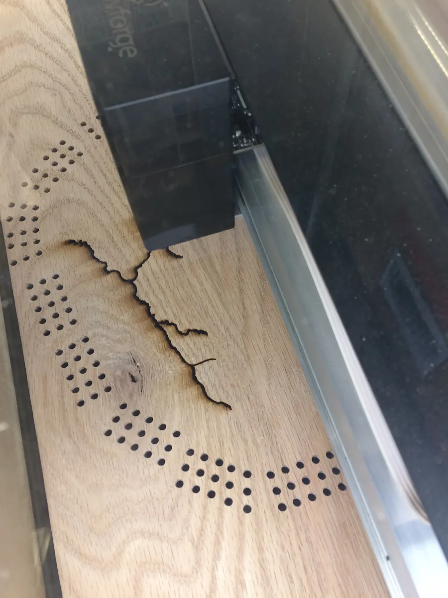 Klamath River Watershed Cribbage Board — laser etch (image 2)