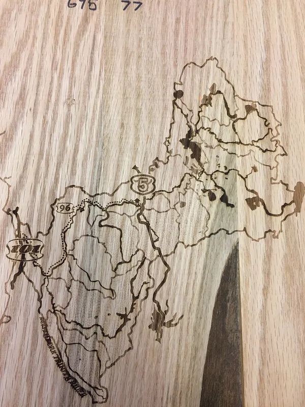 Klamath River Watershed Cribbage Board - image 2