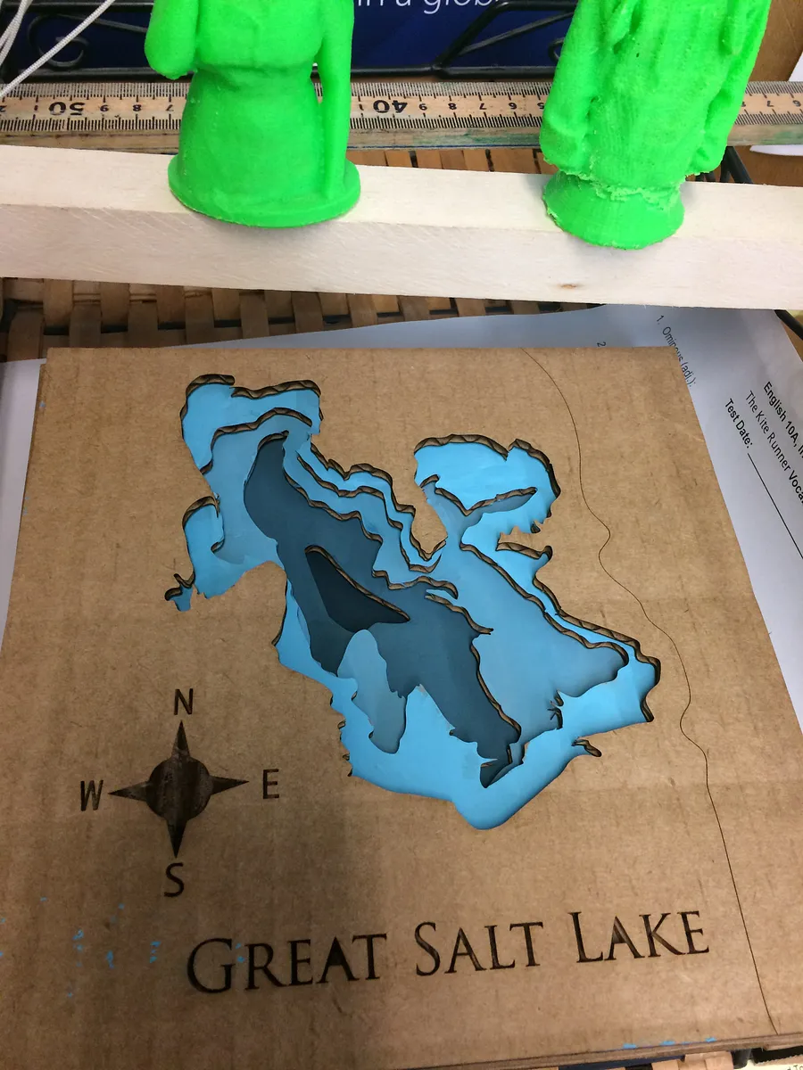 Klamath River Watershed Cribbage Board — make your artwork in Illustrator (image 3)