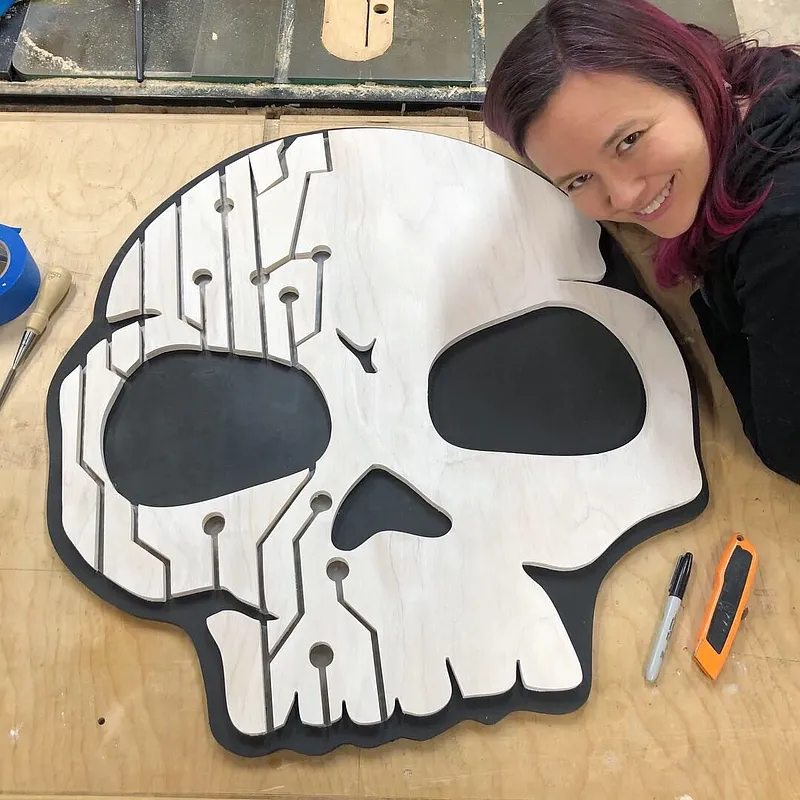 Backlit LED Skull Sign - image 2