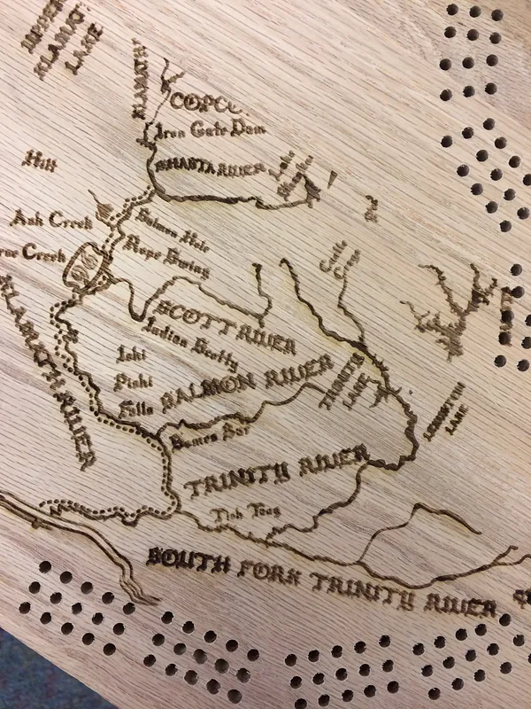 Klamath River Watershed Cribbage Board - image 6
