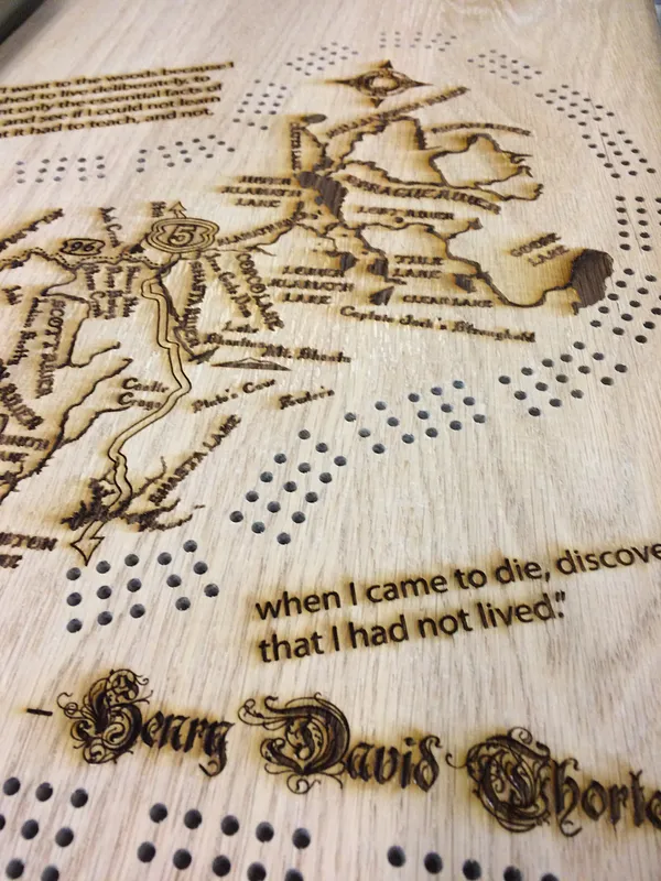 Klamath River Watershed Cribbage Board - image 7