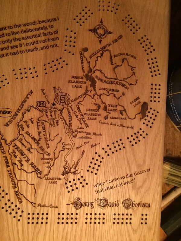 Klamath River Watershed Cribbage Board - image 9
