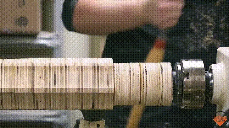 Giant Epoxy Resin Handle Screwdriver — Shaping the blank