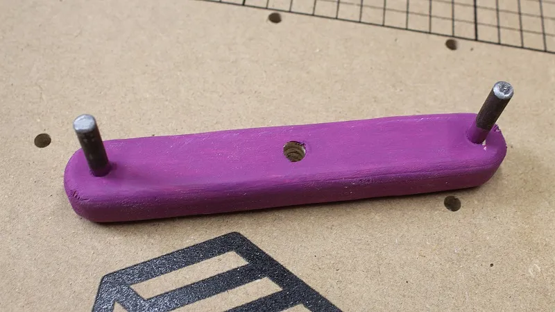Centerline Marking Tool — Finish tool with dowels or round bar
