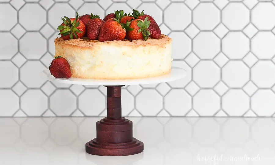 Wood and Acrylic Cake Stand - image 1