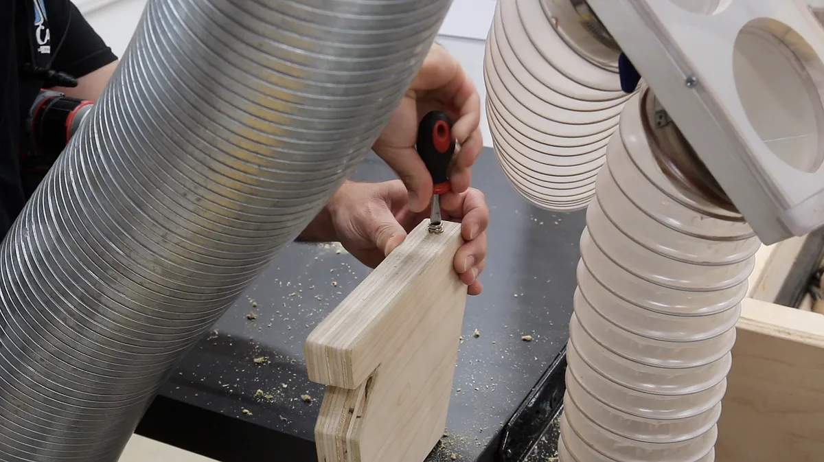 TableSaw Dust Arm & Bonus Fence Caddy (video) — Step 3
