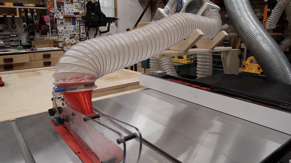 TableSaw Dust Arm & Bonus Fence Caddy (video) - image 1