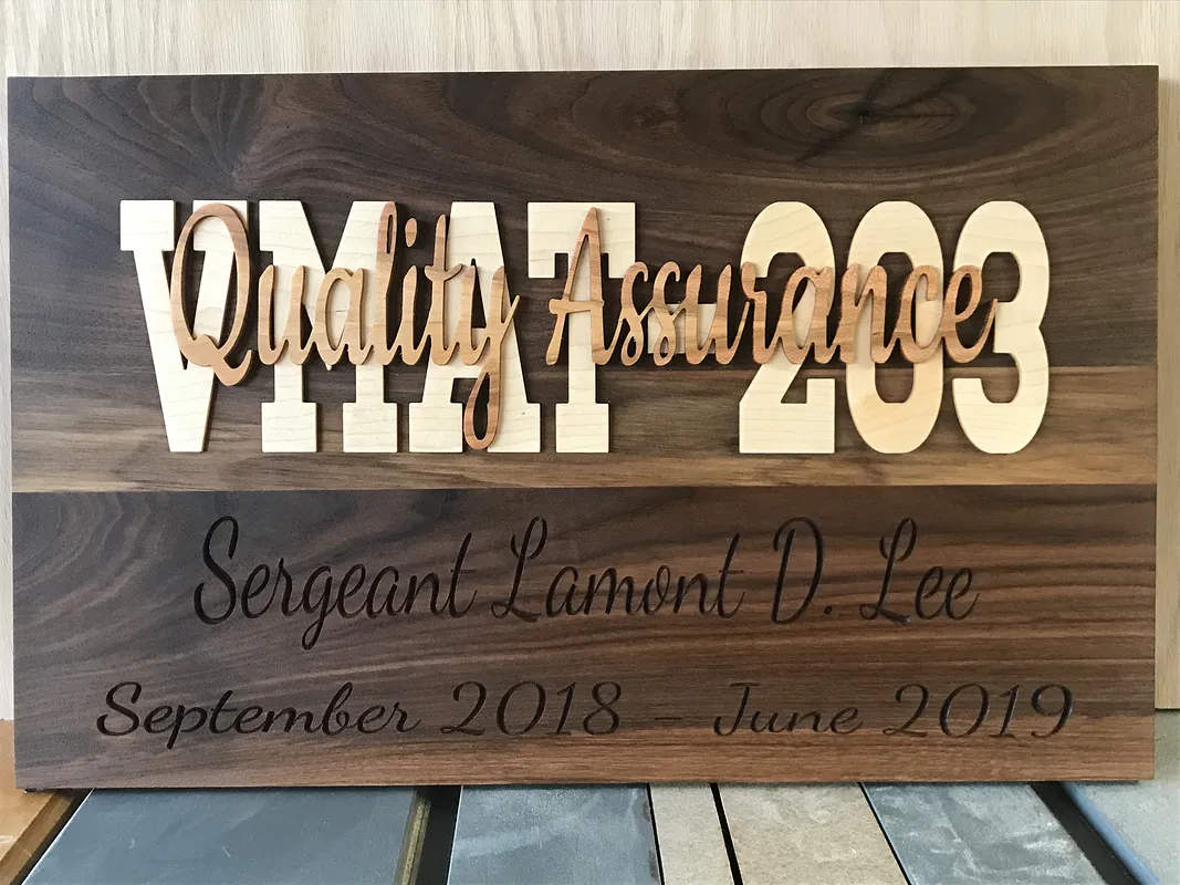 3D stacked text, Going away gift - image 1