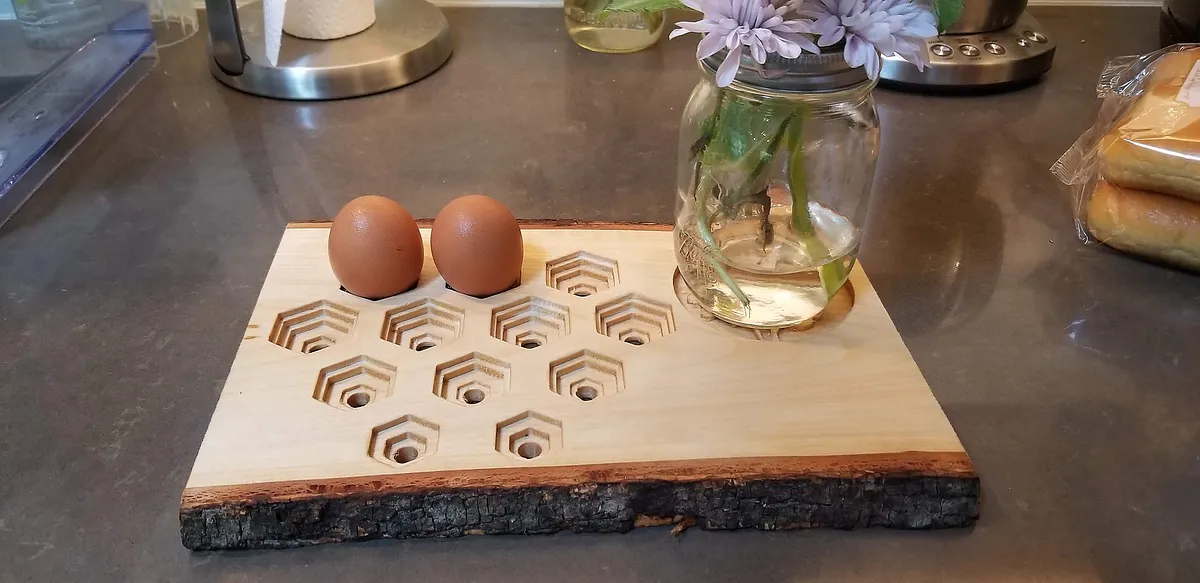 Live Edge Egg Tray - image 1