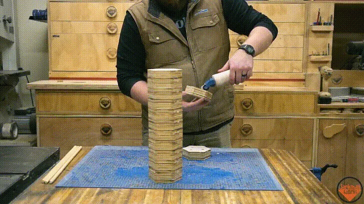 Giant Epoxy Resin Handle Screwdriver — Preparing the wood blank (image 3)