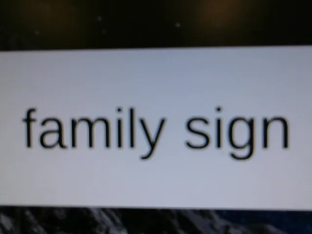 Family sign - image 1