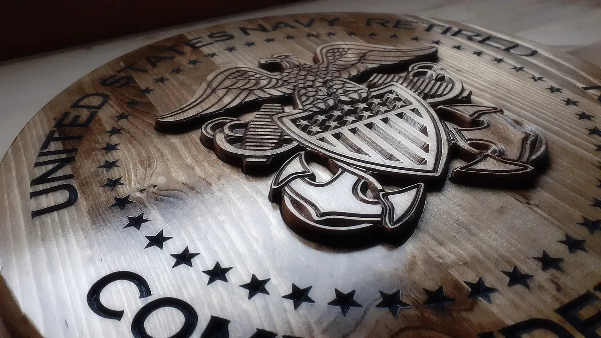 US Navy Officer Crest - image 1