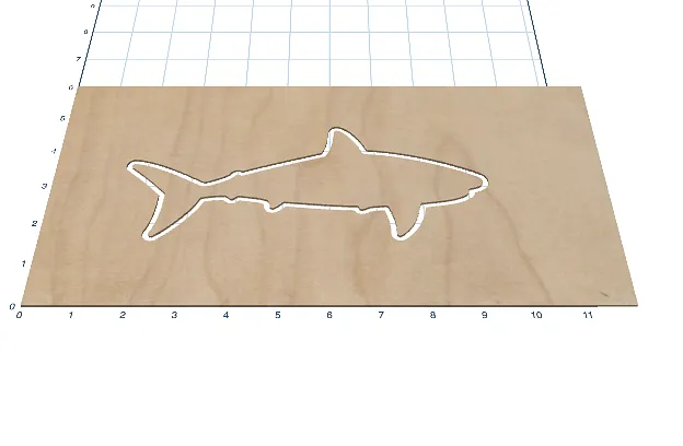 Copy of Shark Cutting Board inlay - image 1