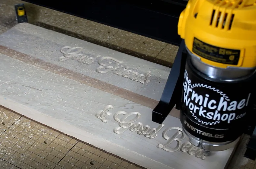 Beer Flight Glass Carriers — Do V-Carving First