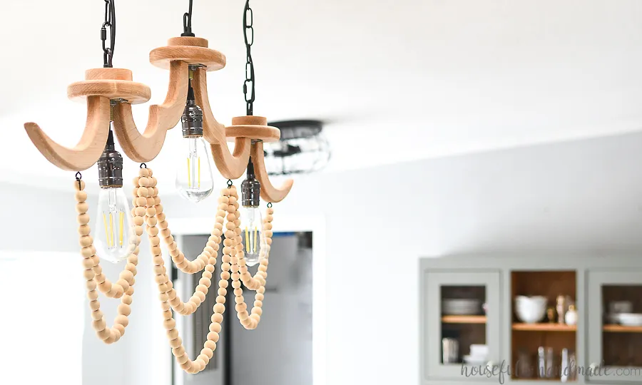 DIY Wood Chandelier with Wood Beads - image 3