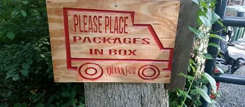 small sign