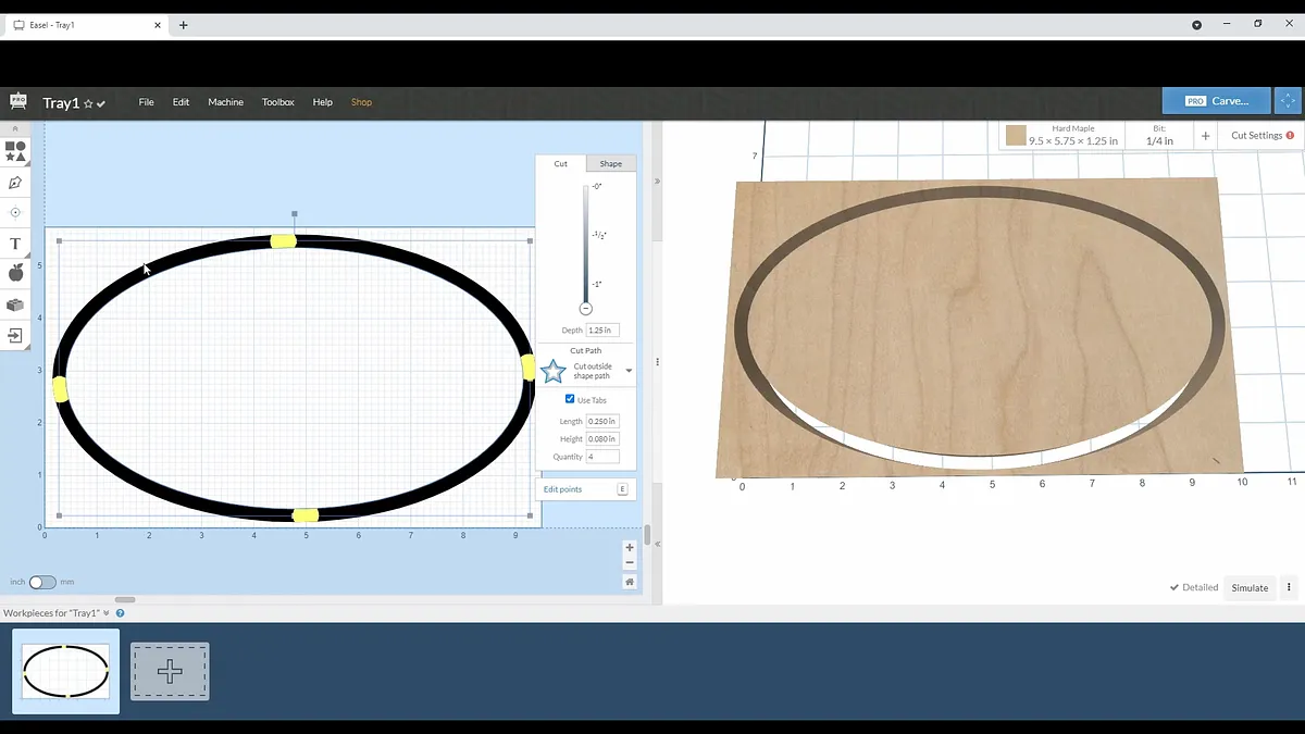 Simple CNC Tray in Easel Pro — Tray Design (image 3)
