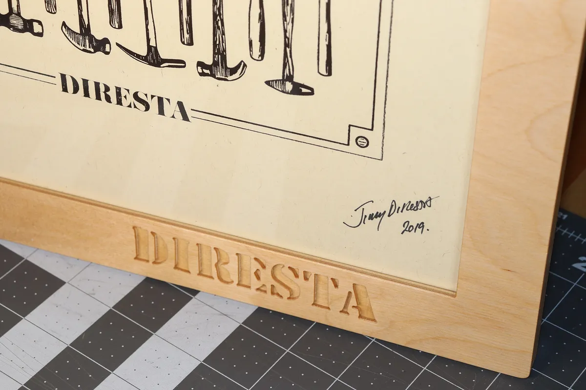 14x19 frame for a Jimmy Diresta signed print - image 2