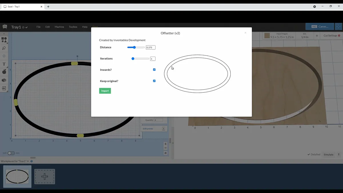 Simple CNC Tray in Easel Pro — Tray Design (image 5)