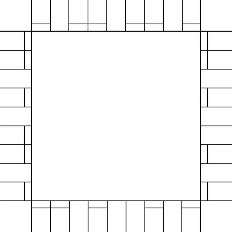 monopoly game board blank - image 1