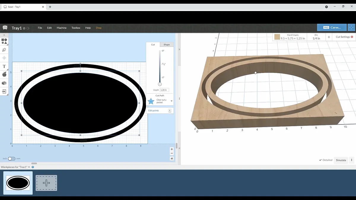 Simple CNC Tray in Easel Pro — Tray Design (image 7)