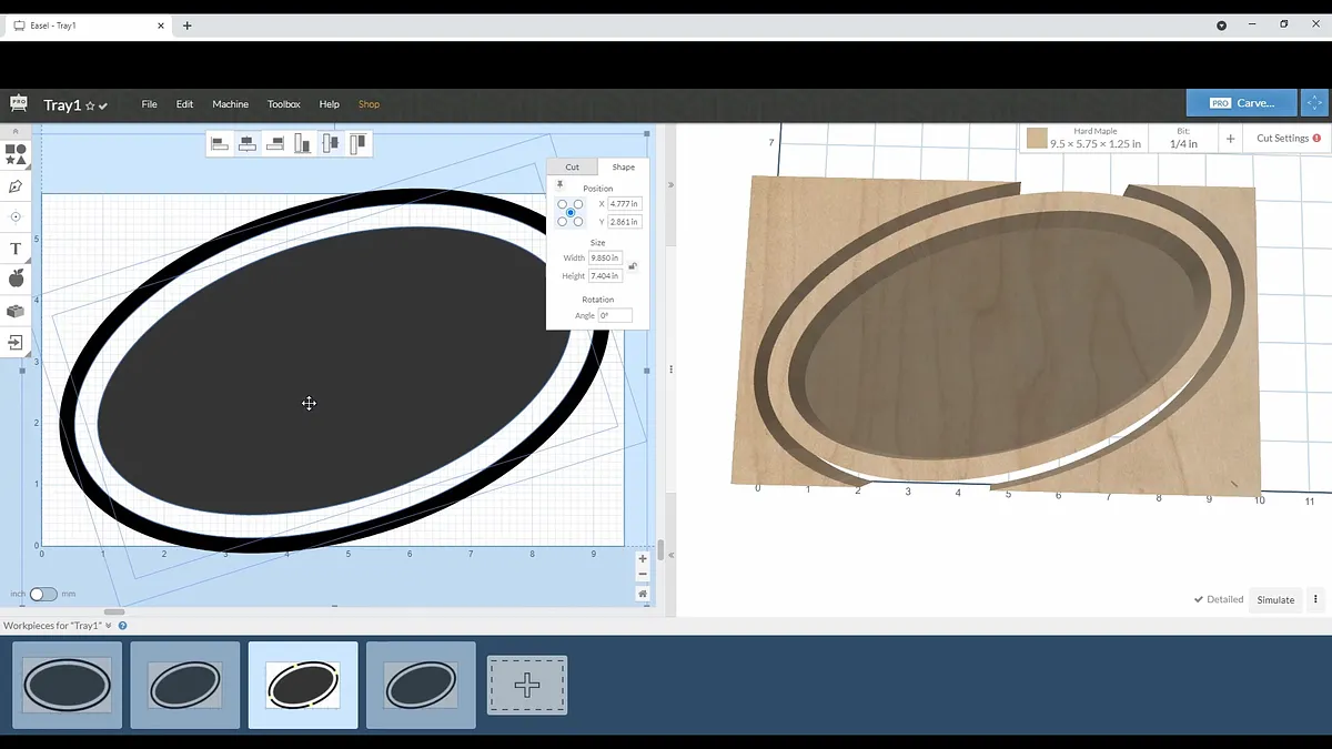 Simple CNC Tray in Easel Pro — Tray Design (image 9)