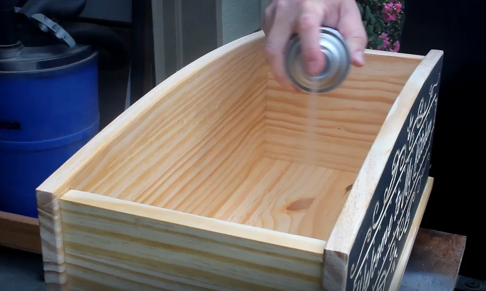 Kitchen Utensil Organizer — Apply a Finish