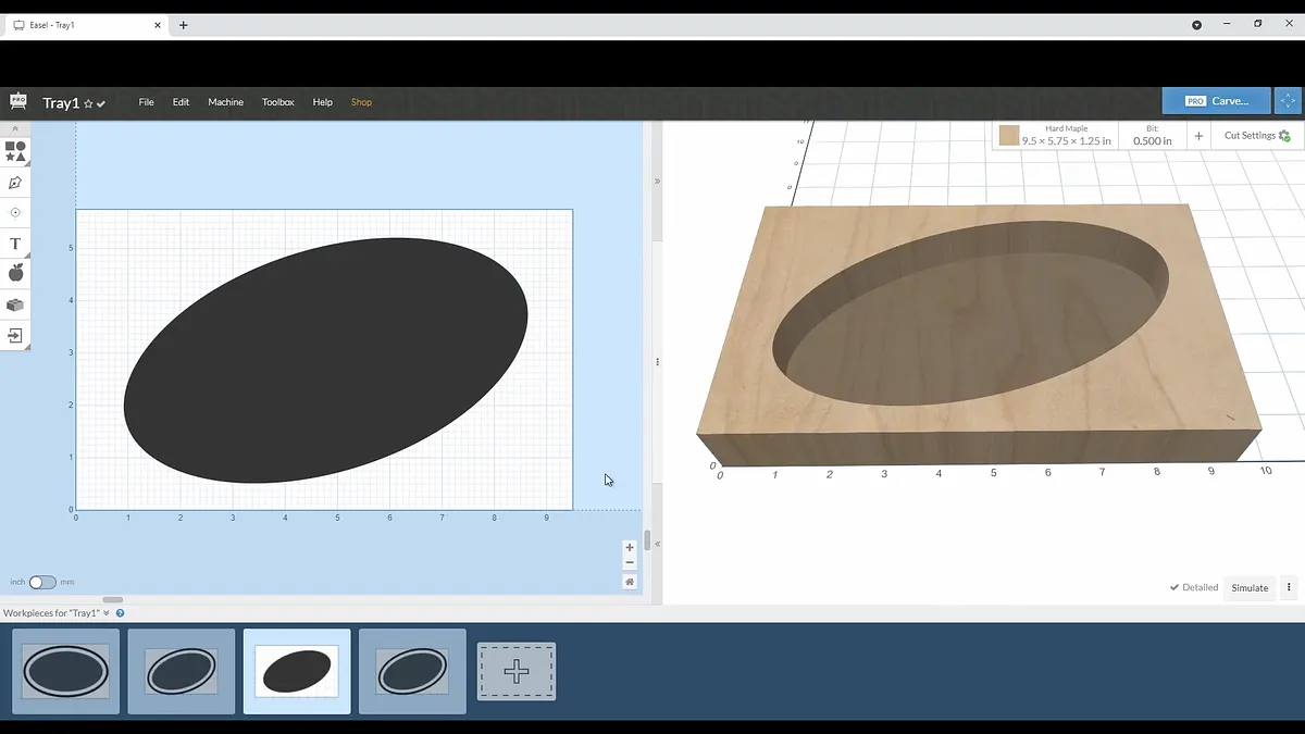 Simple CNC Tray in Easel Pro — Tray Design (image 10)
