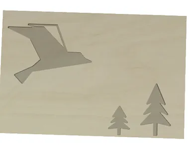 Bird and trees