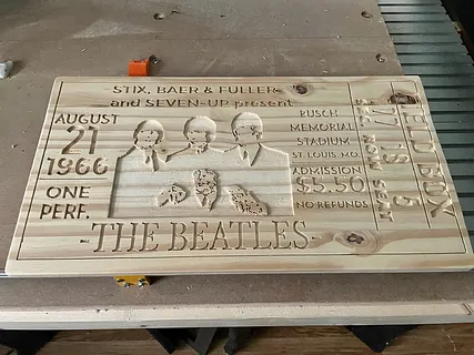 Beatles concert ticket