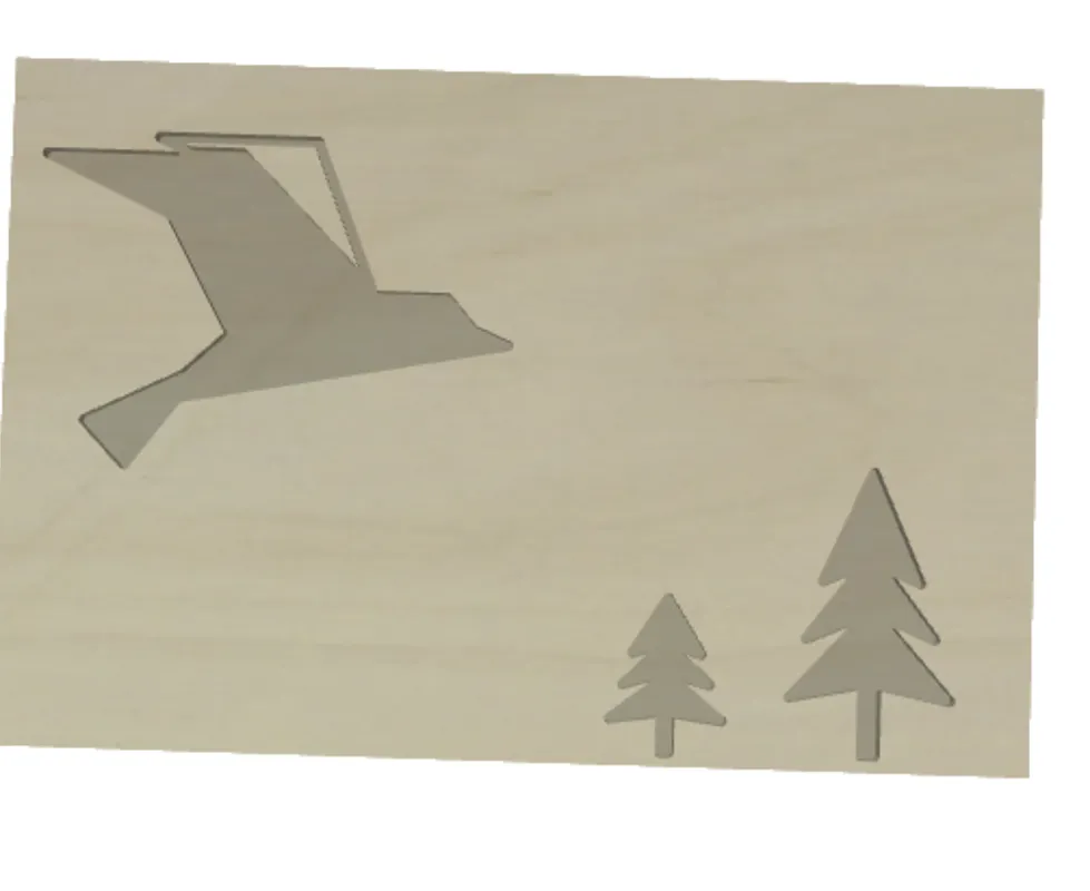 Bird and trees - image 1