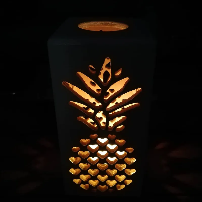 pineapple candle holder - image 1