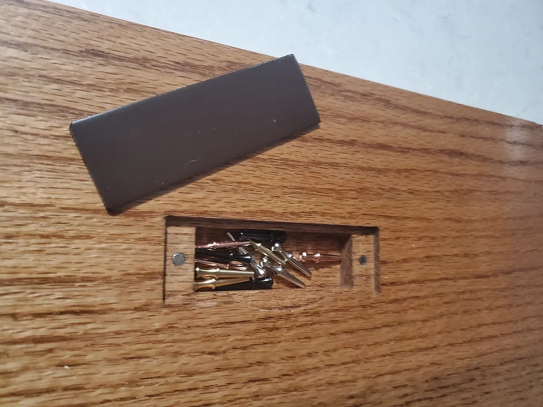 Cribbage Board Peg Storage  - image 1