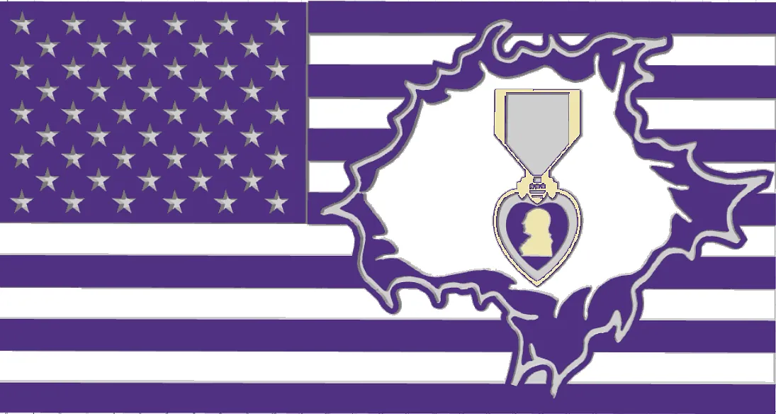 1Piece Purple Heart - image 1