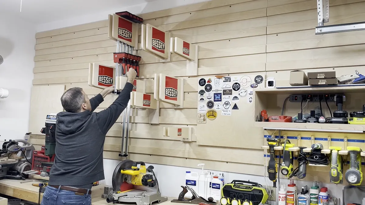 Bessey Clamp Racks with Epoxy Logo — Hang Racks And Add Clamps (image 2)