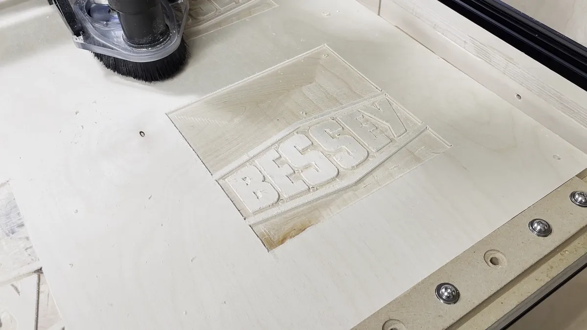 Bessey Clamp Racks with Epoxy Logo — Carving (image 4)