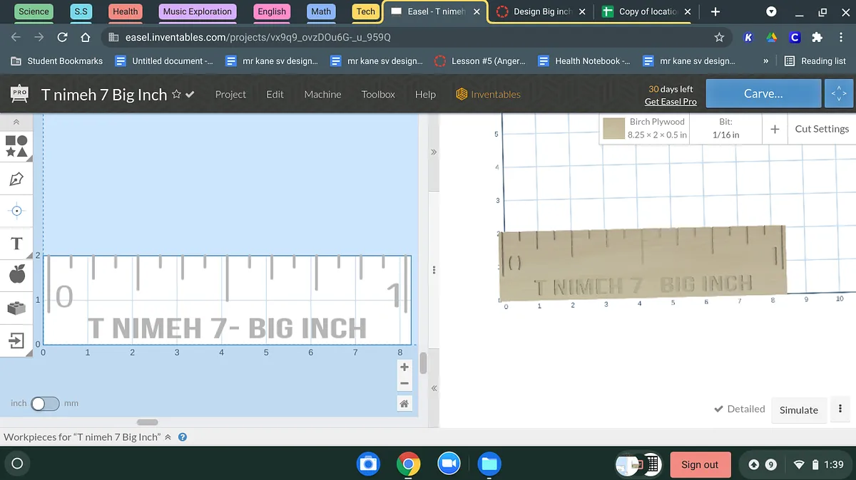 T nimeh 7 Big Inch - image 1