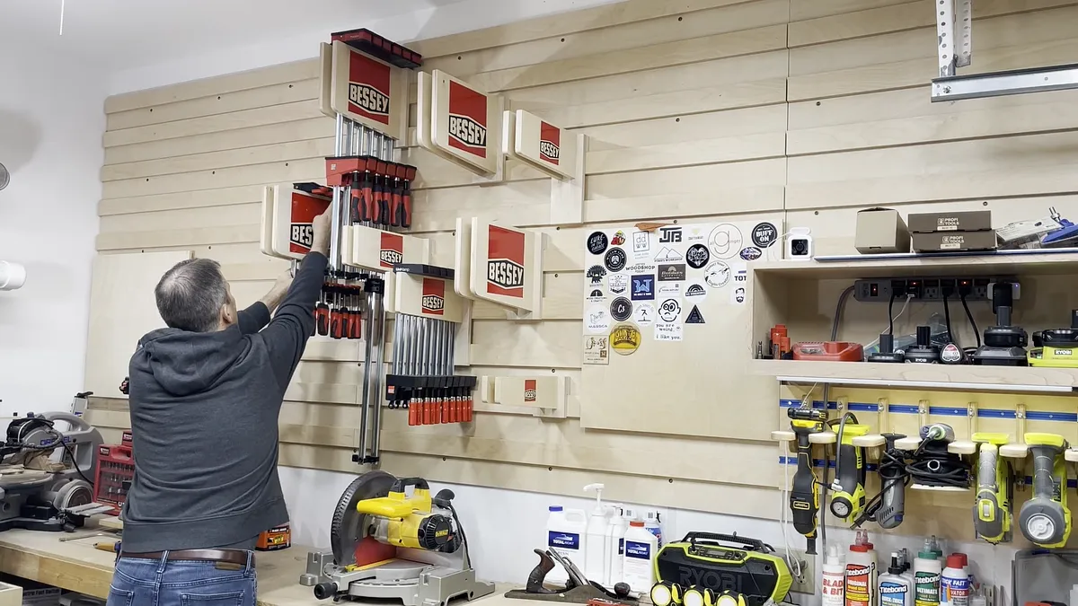 Bessey Clamp Racks with Epoxy Logo — Hang Racks And Add Clamps (image 3)