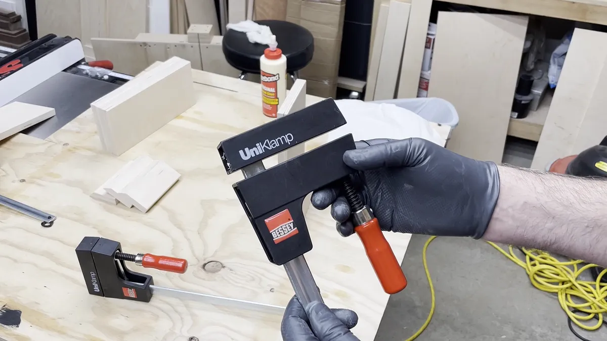 Bessey Clamp Racks with Epoxy Logo — Add Back Plate And Cleat (image 4)