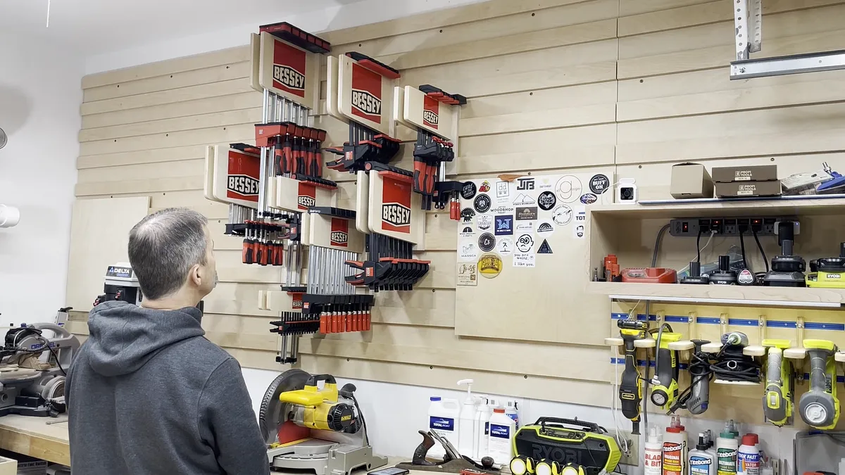 Bessey Clamp Racks with Epoxy Logo — Hang Racks And Add Clamps (image 4)