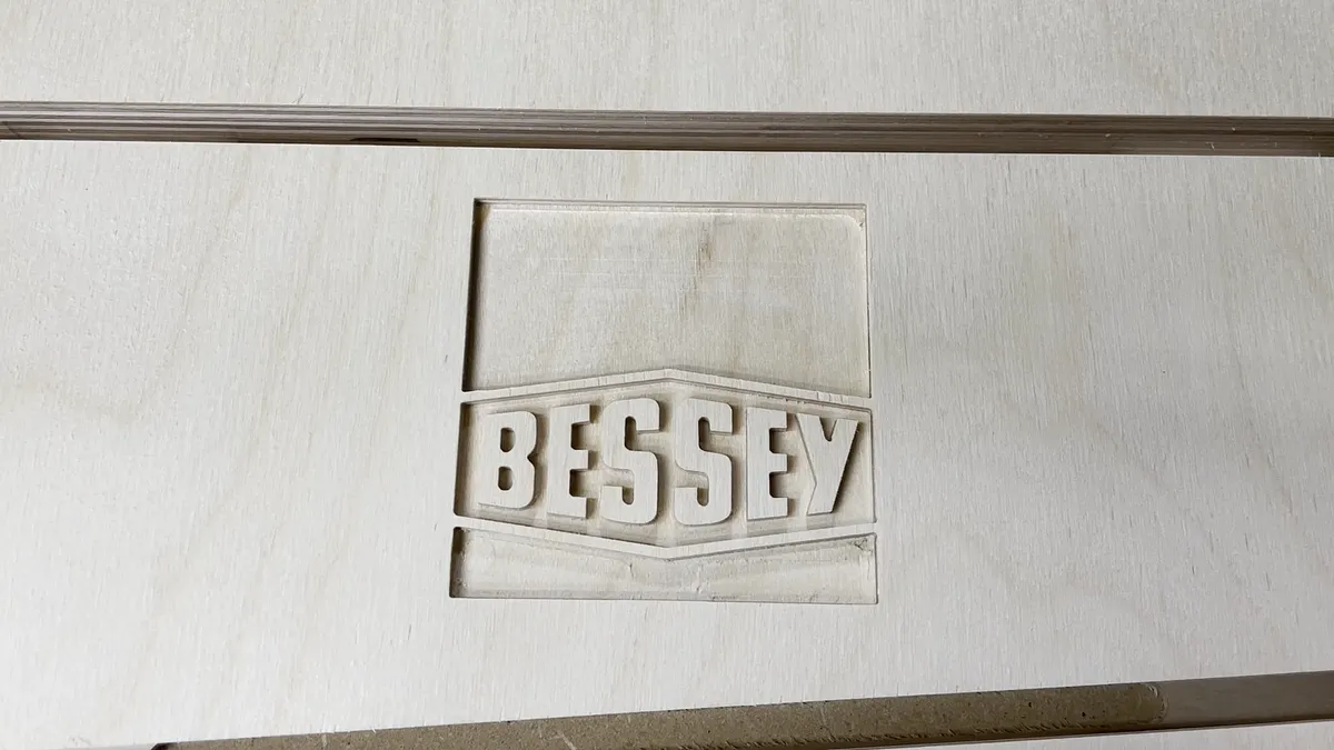 Bessey Clamp Racks with Epoxy Logo — Carving (image 6)