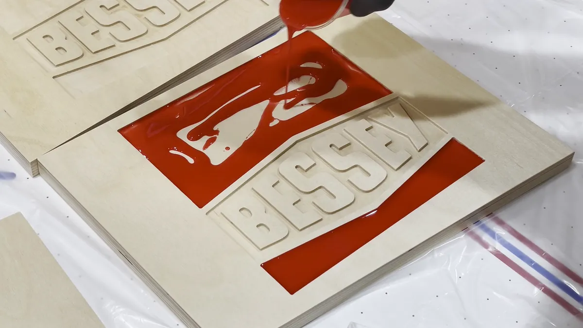 Bessey Clamp Racks with Epoxy Logo — Pour The Epoxy (image 4)