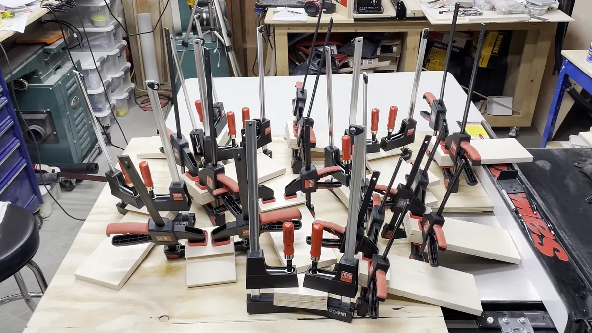 Bessey Clamp Racks with Epoxy Logo — Add Back Plate And Cleat (image 6)