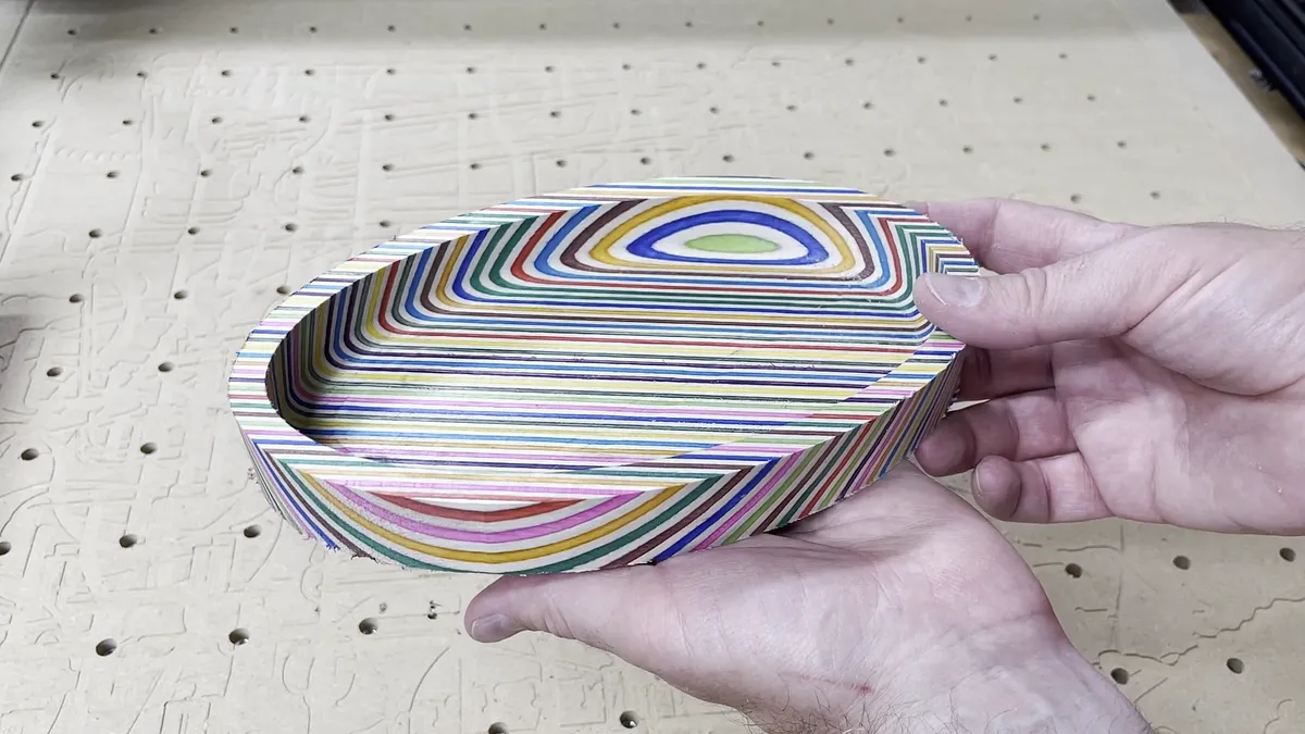 Simple CNC Tray in Easel Pro — 20 Degree Veneer Tray (image 16)